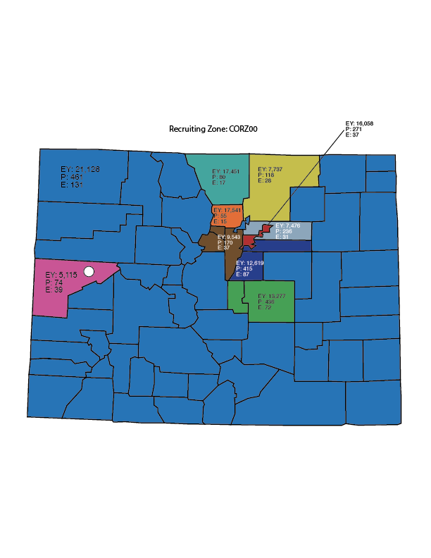 Colorado Recruiting Zone Map