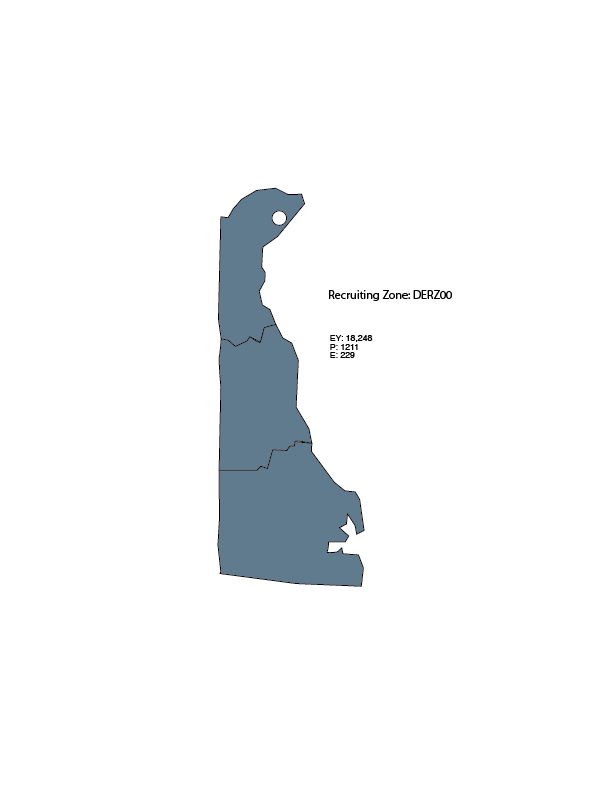 Delaware Recruiting Zone Map
