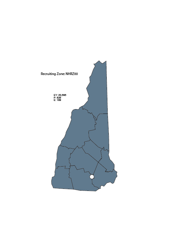 New Hampshire Recruiting Zone Map