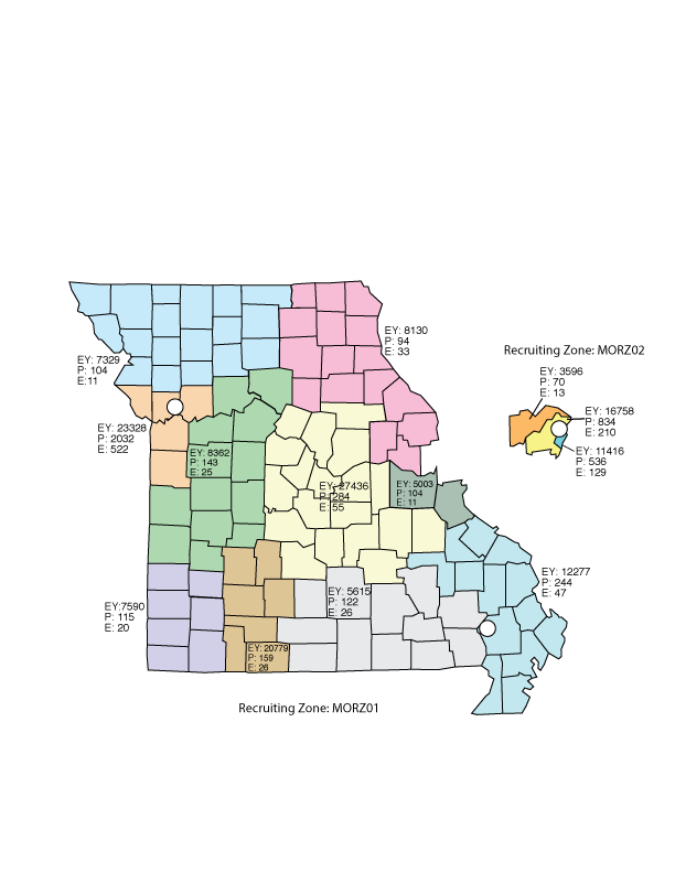 Missouri Recruiting Zone Map