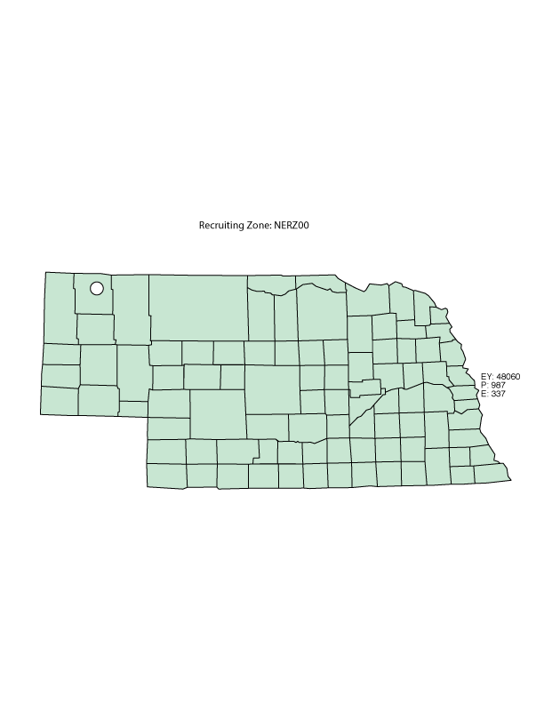 Nebraska Recruiting Zone Map