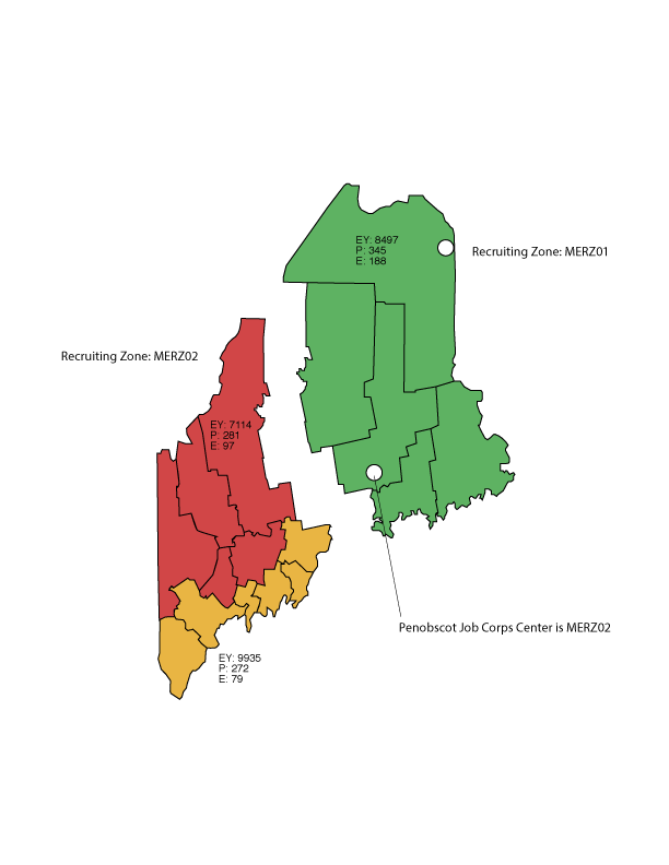 Maine Recruiting Zone Map
